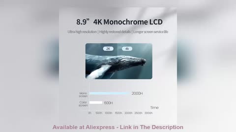 ☑️ принтер NOVA3D Whale 2 3D Printer 4K MONO 8.9inch LCD UV Resin 3d Print MSLA 3D Prints Kits