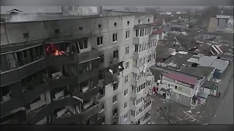 Heart-breaking drone footage shows sheer devastation of Borodyanka near Kyiv