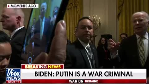 Is Putin a war criminal? Biden: No!