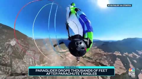 Dramatic Video: Paraglider Drops Thousands Of Feet After Parachute Tangles