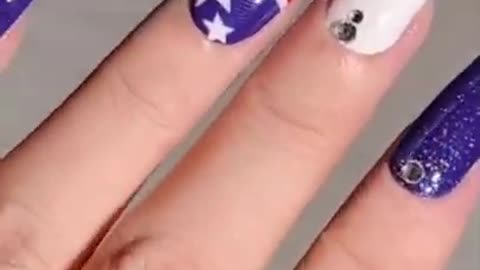 Simple & Lovely Nail Design for July 4th - American Nail Flag Tutorial