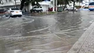 Calles estancadas en Cartagena