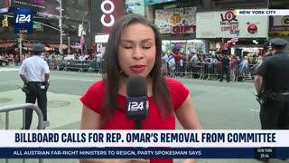 i24 report on Ilhan Omar protest