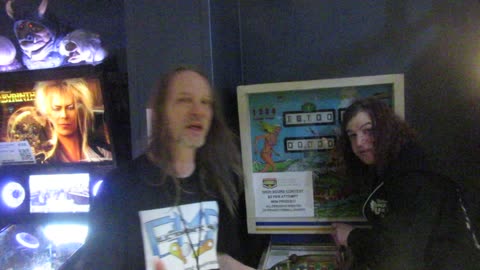 Pintastic NE 2024 day 1 Mike and Emily of the EMP Pinball Museum in Rhode Island