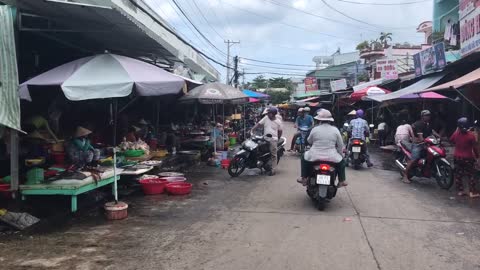 Market in Vietnam on Phuquoc island