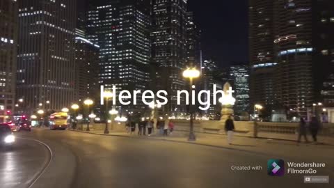 Chicago Downtown Drive 4K day and night