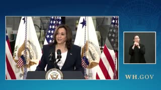 VP Harris Joke Flops During Speech