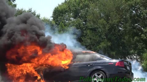 FIRE TOTALS CAR, LIVINGSTON TEXAS, 06/26/22...