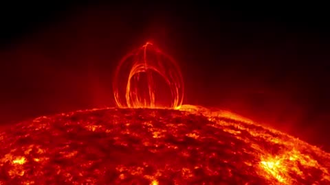 NASA | Fiery Looping Rain on the Sun