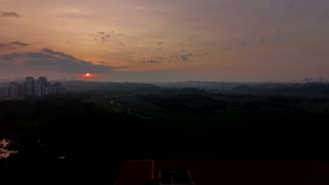 A view of sunrise