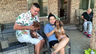 Lucy and Lilo sing “Happy Birthday” to their Hooman Cousin