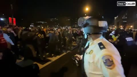 D.C. Metro Police Pepper Spray Trump Supporters