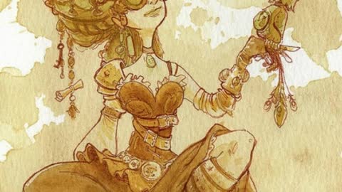 Steampunk Artist Paints With Tea