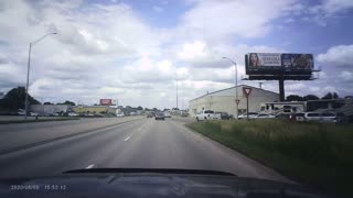 ILLEGAL LANE MERGE BY A SQUAD CAR