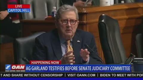 Sen. John Kennedy grills Garland about ignoring the harassment Sen. Sinema received from protestors in a bathroom, but threatening parents who attend school board meetings.