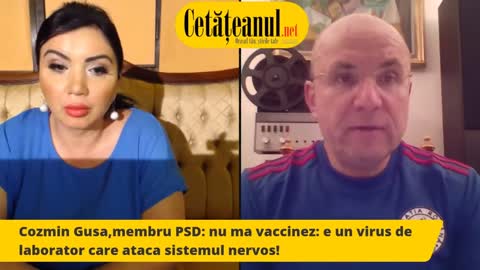 Cozmin Gușă: Eu nu mă vaccinez și îi sfătuiesc pe cei ca mine să mă urmeze