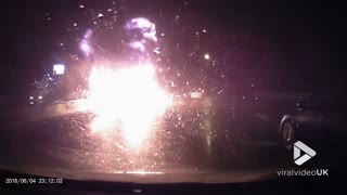 Truck blows up on ring road || Viral Video UK