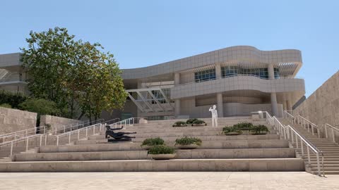 Getty Center 2020 - Museum Entrance - Video background (HD)