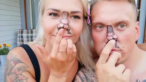 Couple Performs Creative Dance With Their Noses