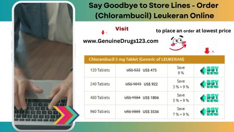 Say Goodbye to Store Lines - Order (Chlorambucil) Leukeran Online