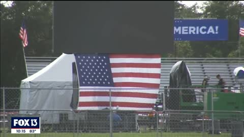 TRUMP Supporters line up early for Florida Trump rally