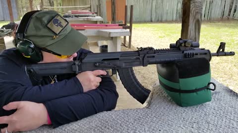 1st time Shooting the AK-47, 123 Gr. HP March 2019