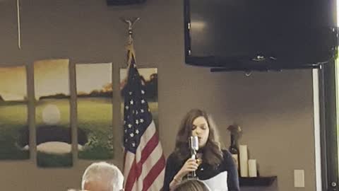 Lisa Cane at the North Pinellas Republican Club