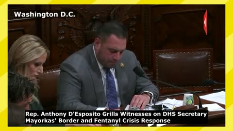Anthony D'Esposito Grills Witnesses on DHS Secretary Mayorkas' Border