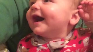 Baby loves duck noises!