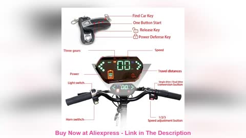 ✨ Max Speed 90 KM/H Adult Electric Scooter 6000W Motor 13 Inch Fat Tire Two Wheel Electric Scooters