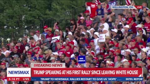 WATCH: President Trump reads the snake poem at rally in Wellington, Ohio