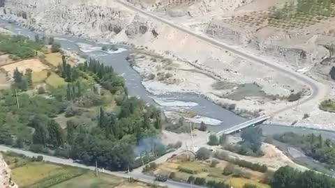 Tajikistan has destroyed a bridge over the Aksu river