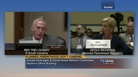 Cecille Richards testifying to Congress