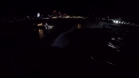 Niagara Falls: American side at night