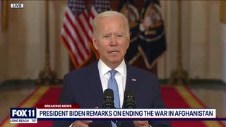 Biden Speaks After War In Afghanistan Ends