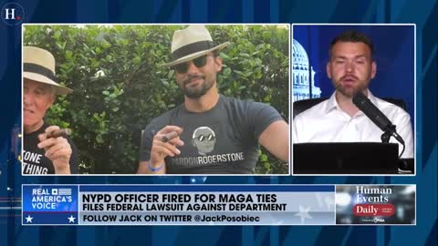 Jack Posobiec on NYPD officer getting fired for MAGA ties: "They want bad police officers on the force..."