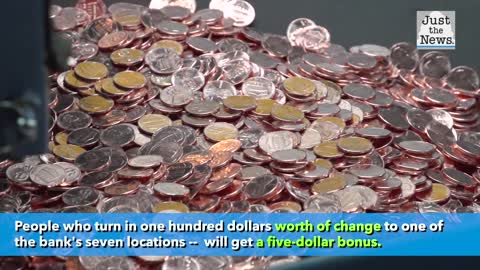 Bank's clever idea for combating coin shortage