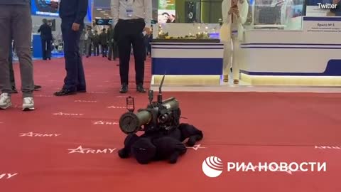 Russian unveiled 'new' robot dog armed with grenade launcher