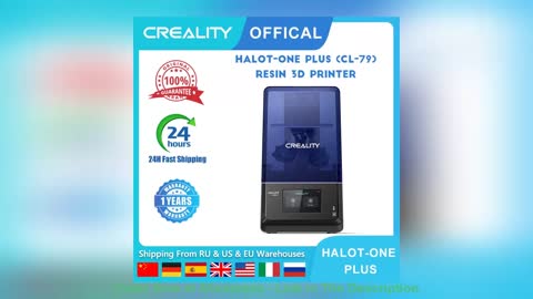 ⭐️ CREALITY Official CL-79 Resin 3D Printer HALOT-ONE PLUS 7.9-inch 4K Mono LCD Integral Light