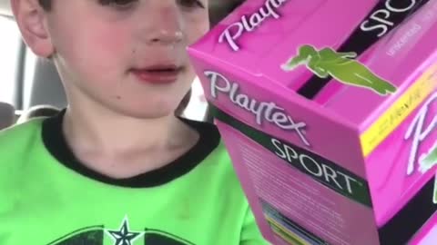 Little boys and tampons