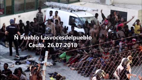 Enfermera rompe en llanto ante quemaduras de Guardias Civiles atacados por inmigrantes