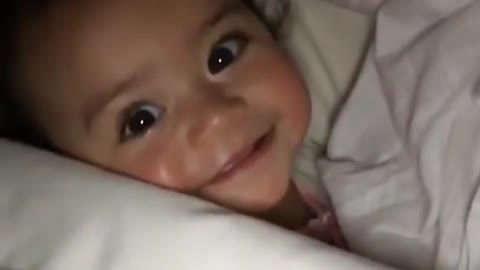 Adorable baby looking at her mummy | CONTENTbible #Shorts
