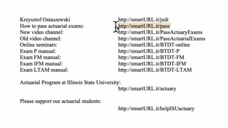 Exam IFM exercise for February 7, 2021