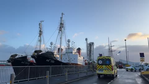 Video 2 - Activists occupy icelandic fin-whale whalingships Hvalur 8 and 9