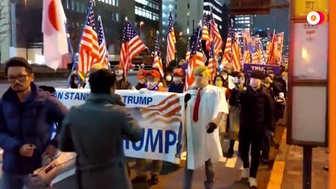 Pro Trump Rally in Tokyo