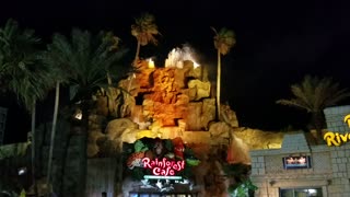 Rainforest Cafe Galveston Volcano Eruption