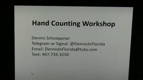 LIVE 6:30pm EST: Pinellas Watchdogs Hand Counting Ballots Workshop