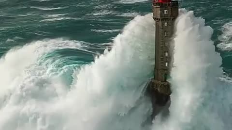 light house , Power of nature