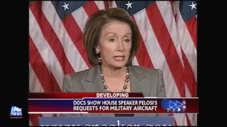 Pelosi Uses Jets At Taxpayer Expense