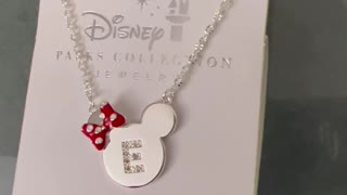 Disney Parks Minnie Mouse Icon Child's Initial Necklace #shorts
